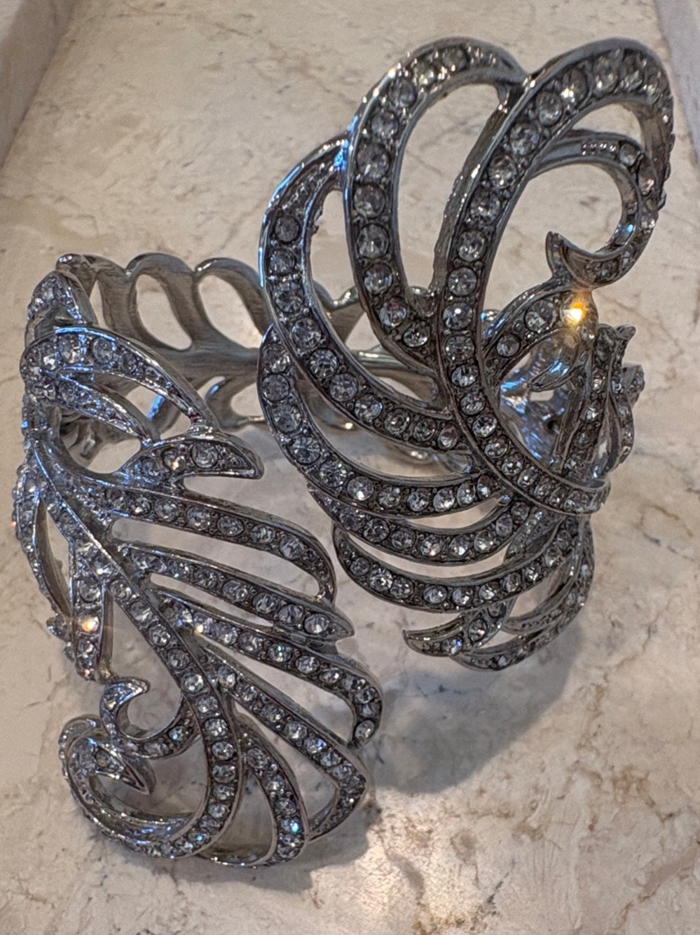 NWOT Spring Street Vintage-inspired Art Nouveau statement cuff bracelet